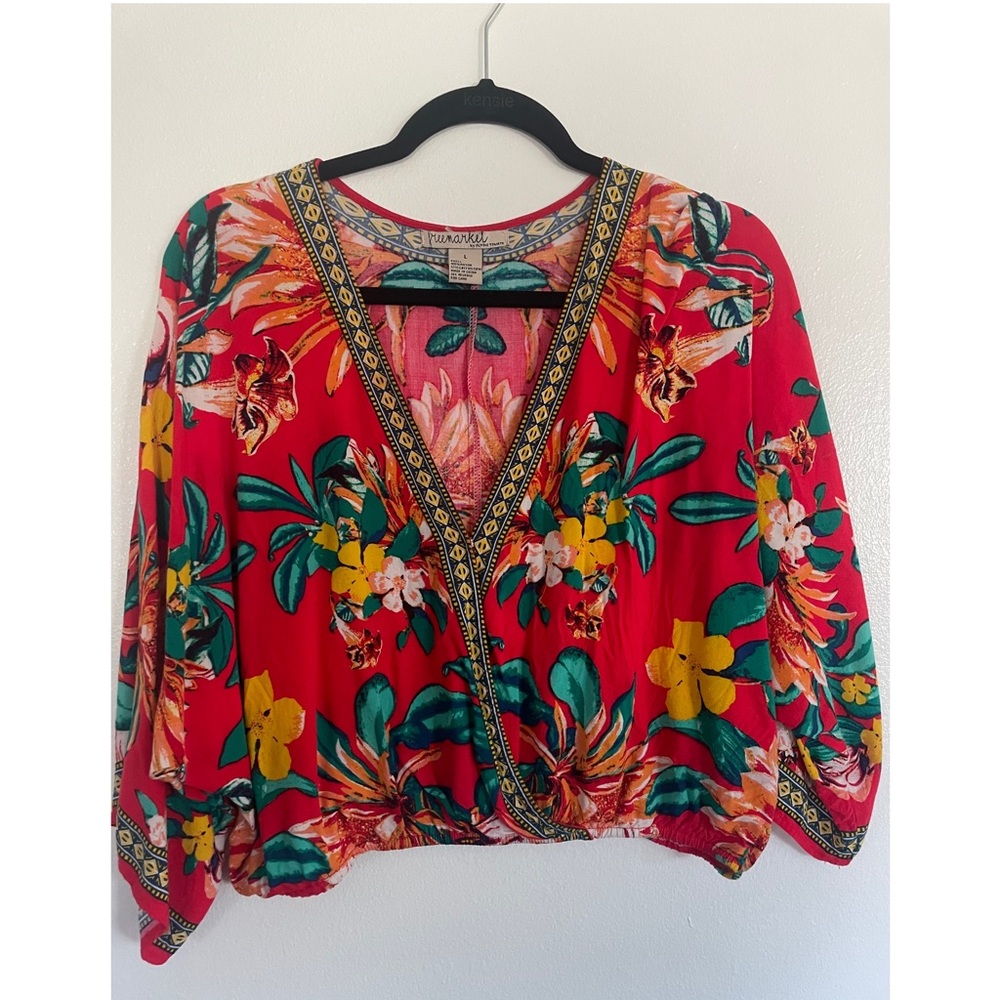 Floral Cropped Blouse